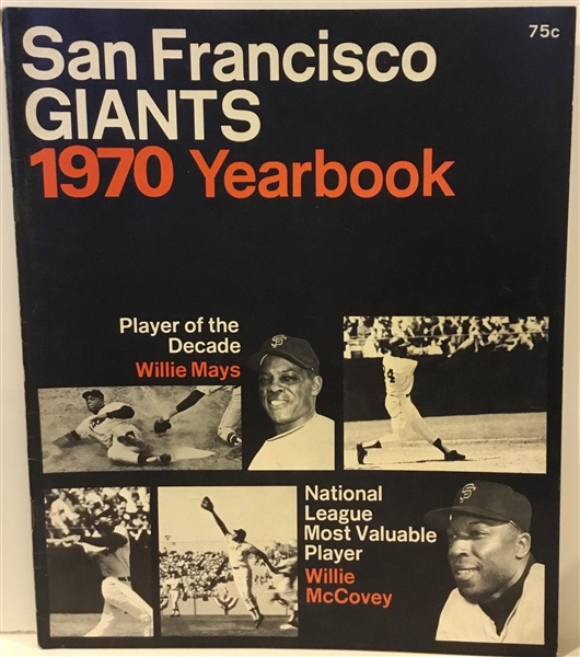 1970 SAN FRANCISCO GIANTS YEARBOOK
