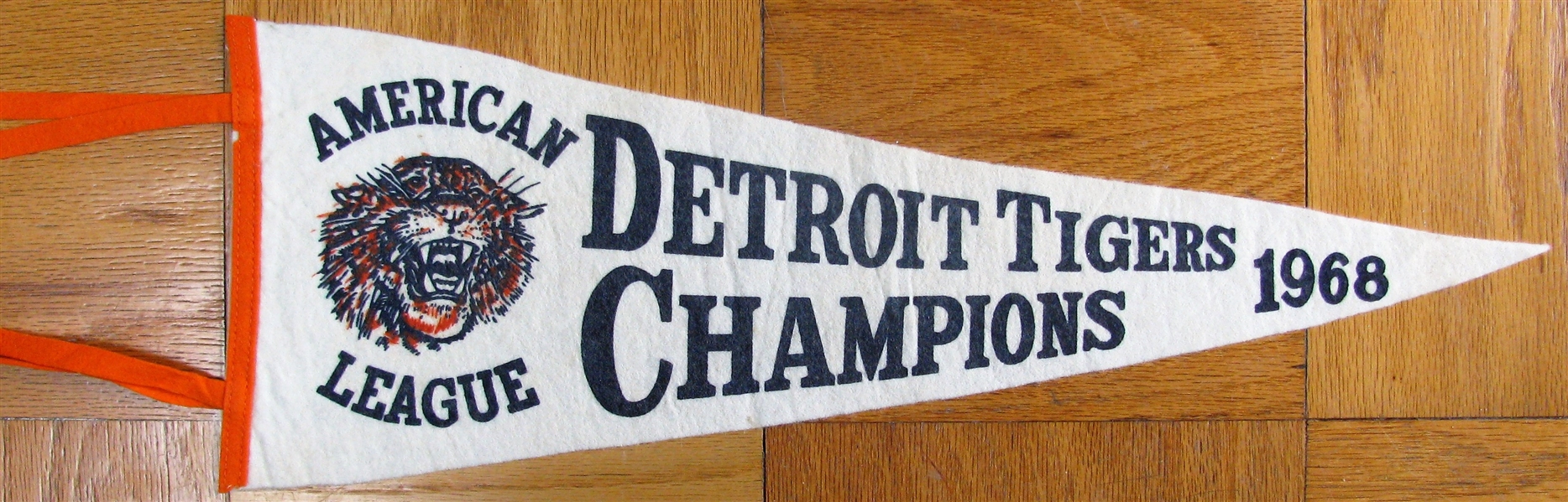 1968 DETROIT TIGERS AMERICAN LEAGUE CHAMPIONS PENNANT