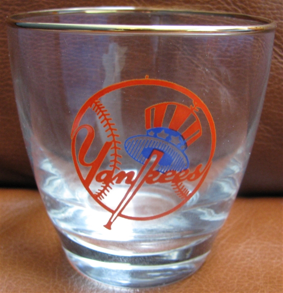 50's NEW YORK YANKEES OLD FASHIONED STYLE GLASS