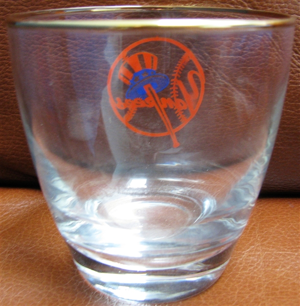 50's NEW YORK YANKEES OLD FASHIONED STYLE GLASS