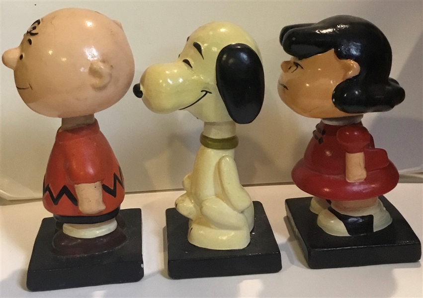 60's PEANUTS BOBBING HEADS - COMPLETE SET OF 6