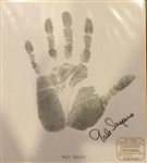 GALE SAYERS SIGNED "HAND-PRINT" w/BOX
