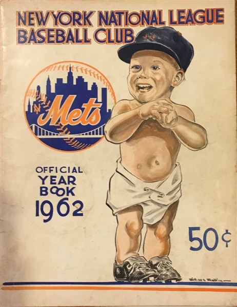 1962 NEW YORK METS YEARBOOK -1st YEAR - REVISED EDITION