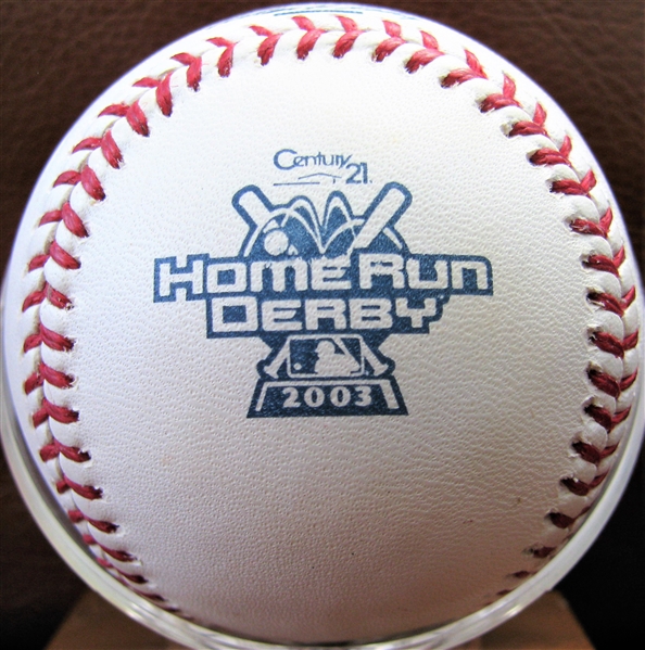 2003 HOME RUN DERBY OFFICIAL MLB COMMEMORATIVE BASEBALL