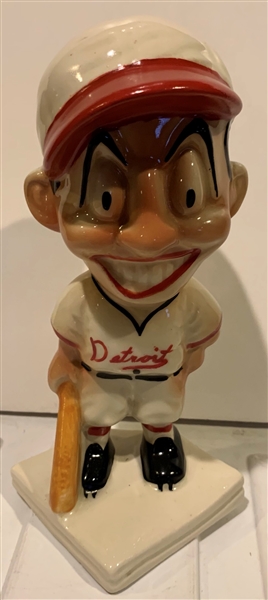 50's DETROIT TIGERS STANFORD POTTERY BANK - HARD TO FIND VERSION