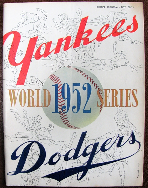 1952 WORLD SERIES PROGRAM - YANKEES ISSUE