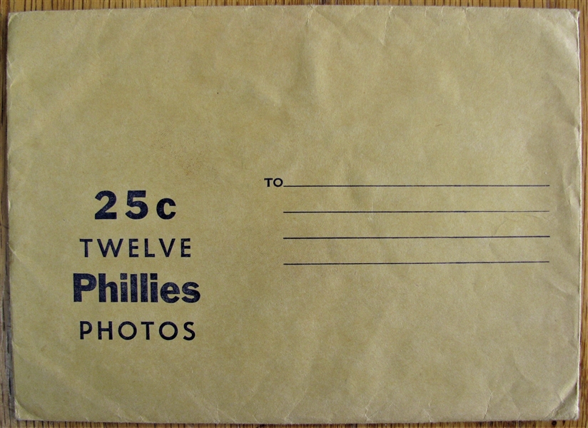 1957 PHILADELPHIA PHILLIES PHOTO PACK w/ ENVELOPE