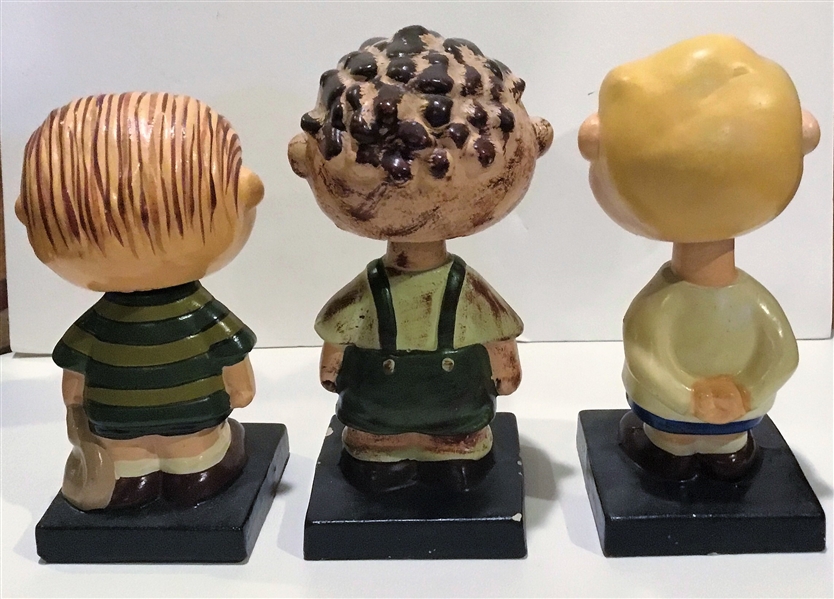 60's PEANUTS BOBBING HEADS - COMPLETE SET OF 6