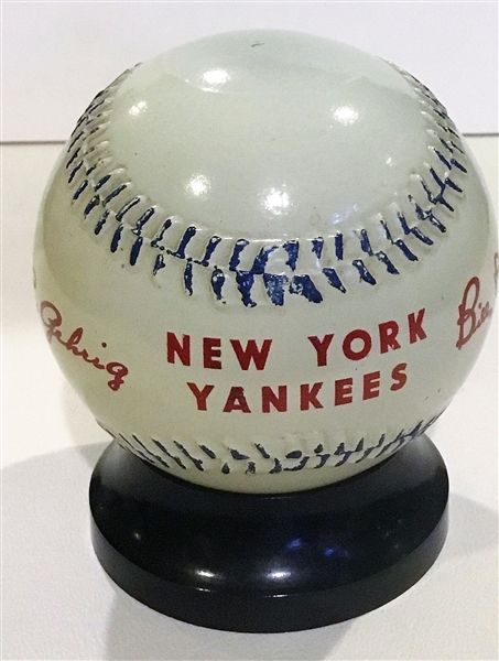 30's NEW YORK YANKEES BALL BANK w/GEHRIG & DICKEY