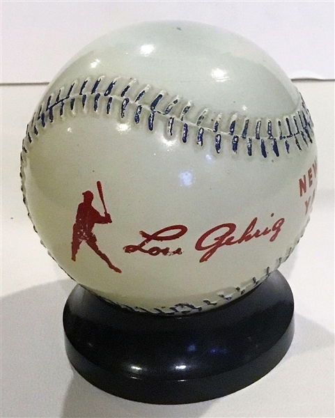 30's NEW YORK YANKEES BALL BANK w/GEHRIG & DICKEY