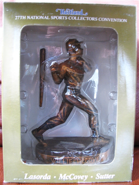 WILLIE McCOVEY SIGNED HARTLAND STATUE IN BOX w/CAS