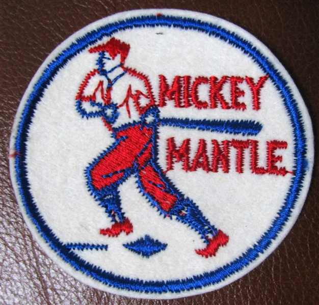 VINTAGE MICKEY MANTLE CLOTH PATCH