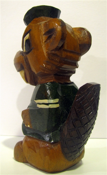 50's BABSON BEAVERS ANRI WOOD CARVED STATUE w/BOX