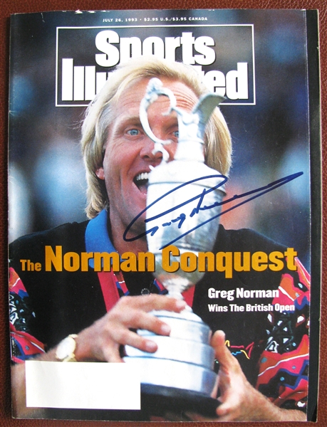 GREG NORMAN SIGNED SPORTS ILLUSTRATED