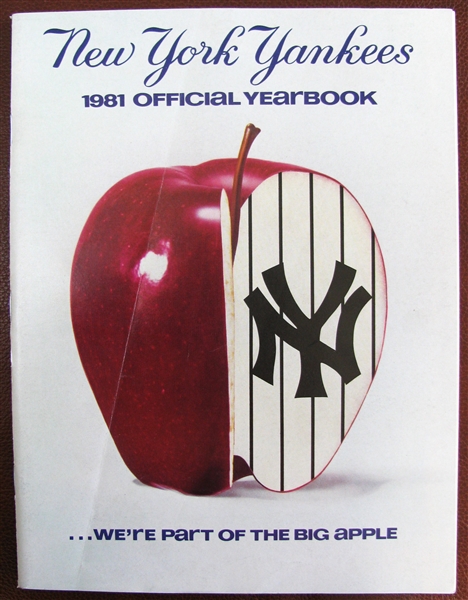 1981 NEW YORK YANKEES YEARBOOK