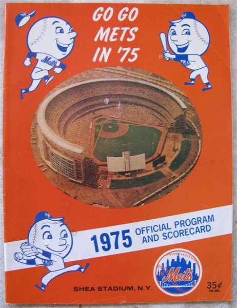 1973 - 74 -75 NY METS PROGRAMS