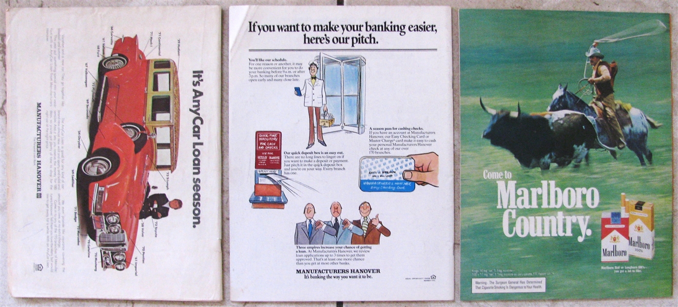 1973 - 74 -75 NY METS PROGRAMS