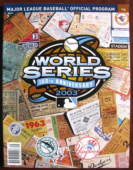 2003 WORLD SERIES PROGRAM