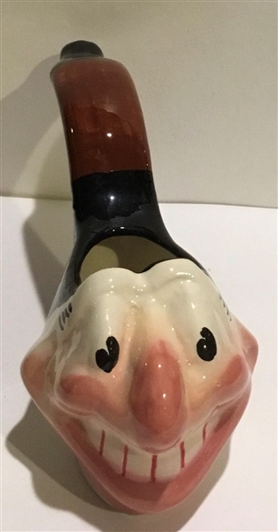 50's CLEVELAND INDIANS CHIEF WAHOO DECORATIVE PIPE