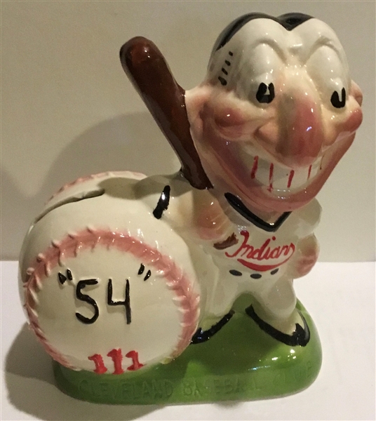 1954 CLEVELAND INDAINS 54-11 BANK w/CHIEF WAHOO