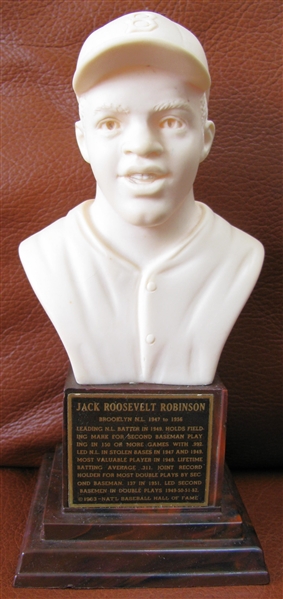 1963 JACKIE ROBINSON HALL OF FAME BUST w/BOX 2nd SERIES