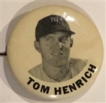 40s TOM HENRICH "NEW YORK YANKEES" PIN