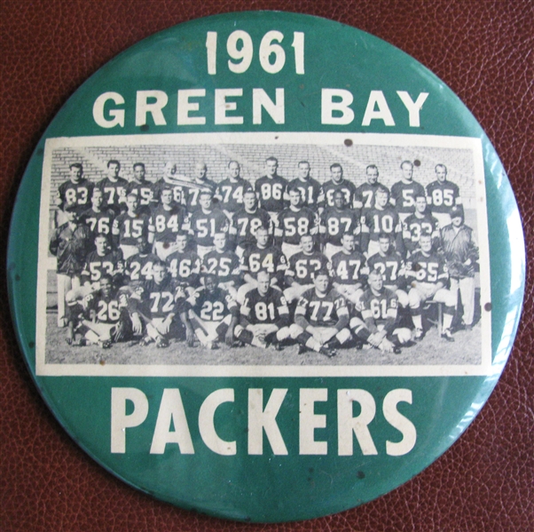 1961 GREEN BAY PACKERS TEAM PHOTO PIN