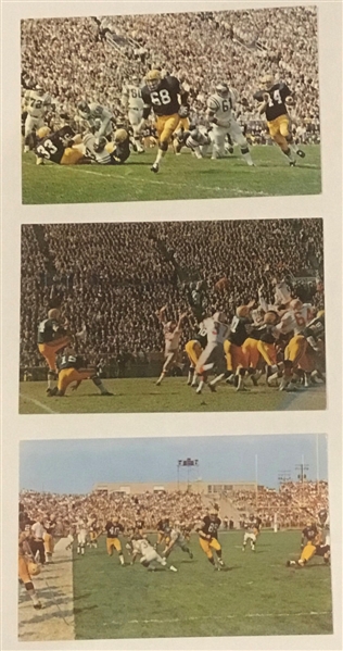 VINTAGE GREEN BAY PACKERS ACTION PHOTO POSTCARD LOT OF 3