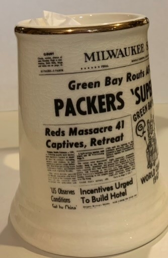 1967 GREEN BAY PACKERS CHAMPIONS MUG