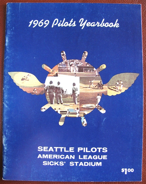 1969 SEATTLE PILOTS YEARBOOK - ONLY YEAR !