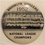 1952 BROOKLYN DODGERS "NATIONAL LEAGUE CHAMPIONS" TEAM PHOTO PIN
