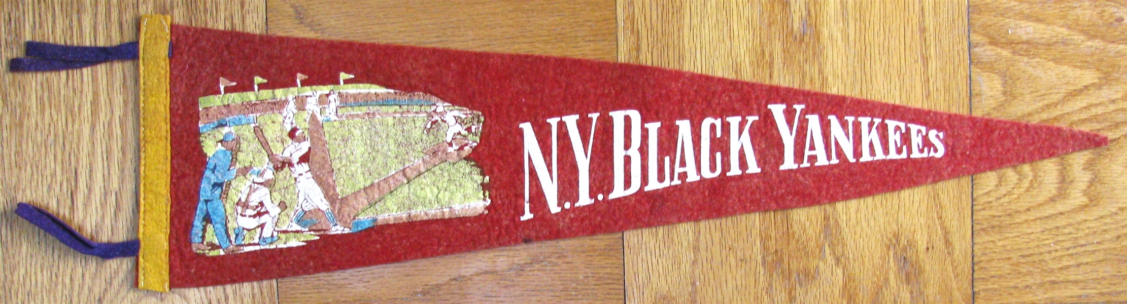 40's NEW YORK BLACK YANKEES PENNANT - NEGRO LEAGUES