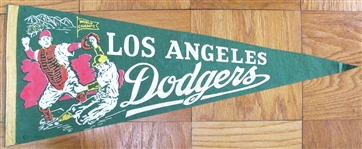 1959 LOS ANGELS DODGERS WORLD CHAMPS PENNANT