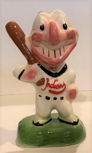 VINTAGE CLEVELAND INDIANS MASCOT BANK w/CHIEF WAHOO