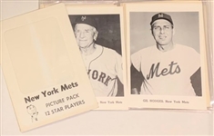 1962 NEW YORK METS PHOTO PACK w/ENVELOPE - 1st YEAR OF FRANCHISE