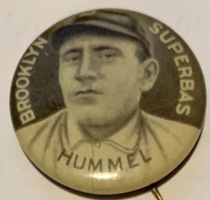 1910-1912 JOHN HUMMEL BROOKLYN SUPERBAS SWEET CAPORAL PIN