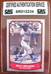 BILLY WILLIAMS SIGNED BASEBALL CARD /CAS AUTHENTICATED