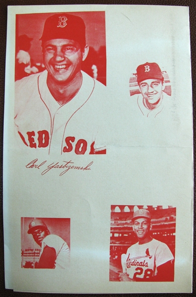 1967 ST. LOUIS CARDINALS vs BOSTON RED SOX WORLD SERIES PROGRAM
