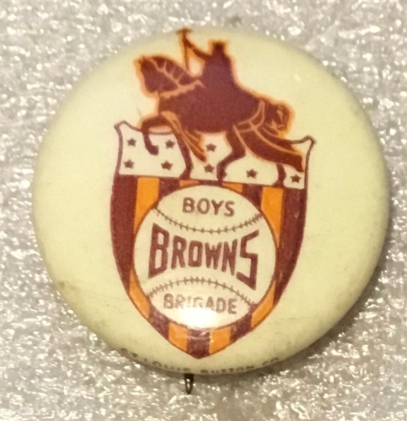VINTAGE 40's/50's ST. LOUIS BROWNS BOOSTER PIN