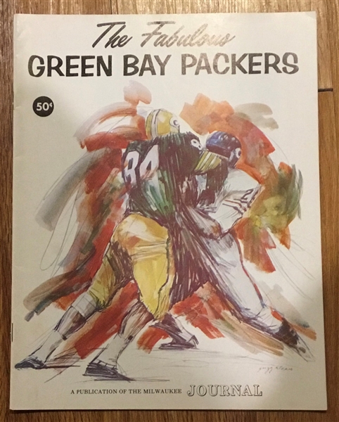 1968 THE FABULOUS GREEN BAY PACKERS MAGAZINE - HTF