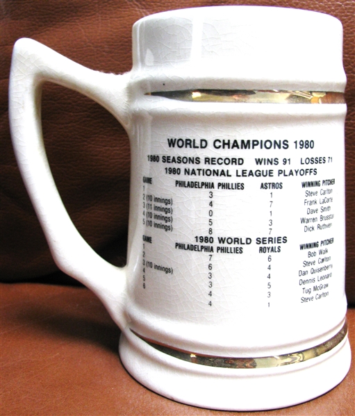 1980 PHILADELPHIA PHILLIES WORLD CHAMPIONS MUG 