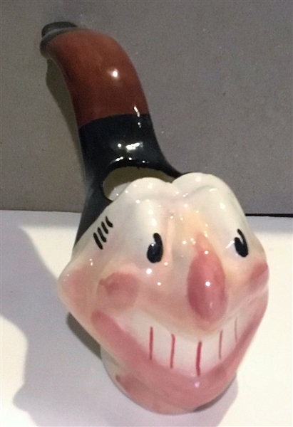 50's CLEVELAND INDIANS DECORATIVE PIPE w/CHIEF WAHOO