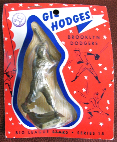 1956 GIL HODGES BIG LEAGUE STARS STATUE w/CARD