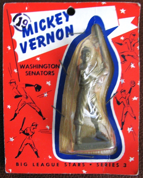1956 MICKEY VERNON BIG LEAGUE STARS STATUE w/CARD