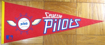 1969 SEATTLE PILOTS PENNANT - ONLY YEAR OF FRANCHISE!