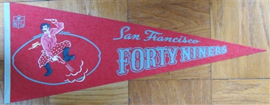60s SAN FRANCISCO FORTY-NINERS PENNANT