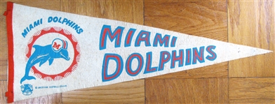 60s AFL MIAMI DOLPHINS PENNANT