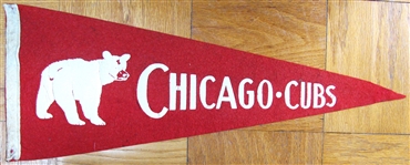 30s CHICAGO CUBS PENNANT - RARE!