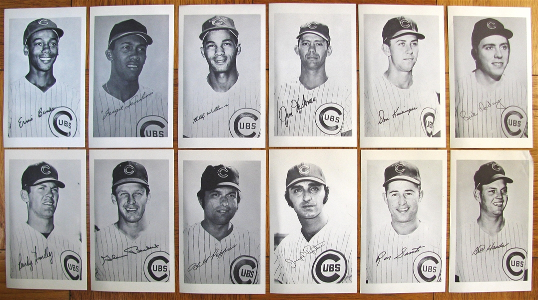 1970's CHICAGO CUBS PHOTO PACK w/ENVELOPE