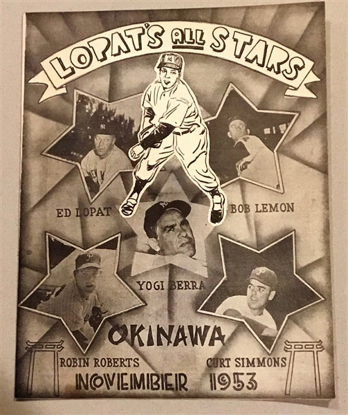 1953 ED LOPAT's ALL-STARS BARNSTORMING PROGRAM